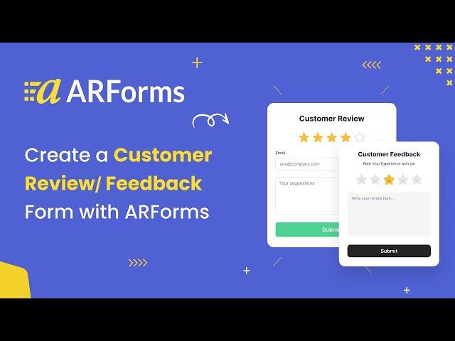 How to Create a Customer Review/ Feedback Form with ARForms (old)