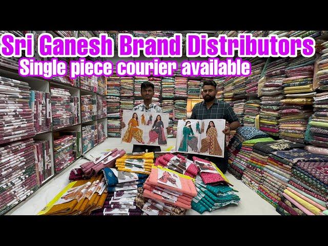 Chickpet Bangalore wholesale Dress materials single piece courier avail‼️ Sri Ganesh Brand Dealers