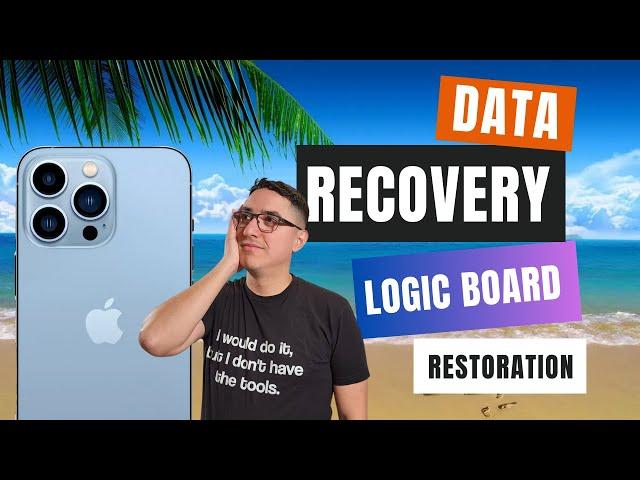 Fixing Water Damage and Recovering 200GB of Data: My Secrets to iPhone 13 Pro Max Logic Board Repair