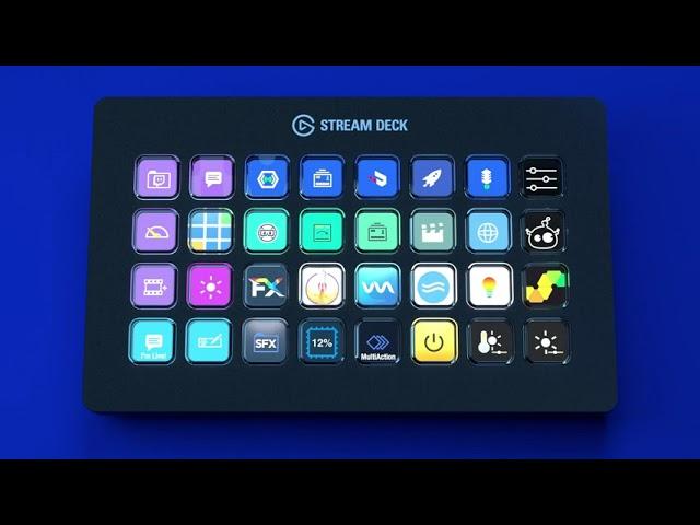 Elgato Stream Deck XL–Advanced Studio Controller, 32 macro keys, trigger and software like OBS