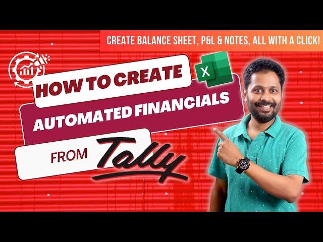 How to Create Automated Financial Statements In Excel from Tally?