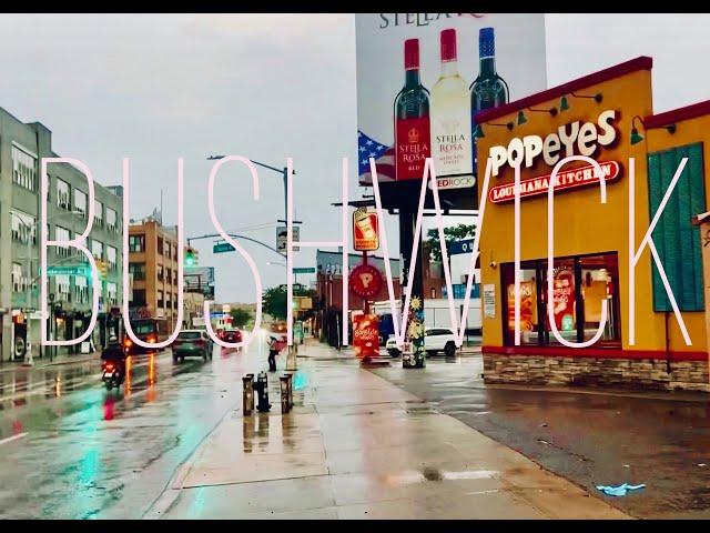 Walking tour of Bushwick BROOKLYN | IN THE RAIN