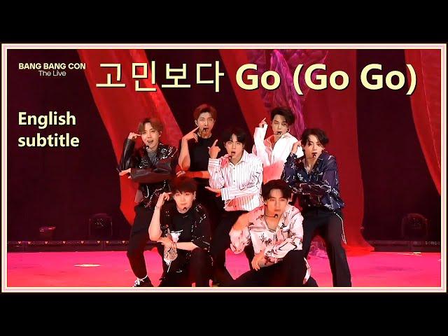 BTS - "고민보다 Go" (Go Go) from Bang Bang Con The Live 2020 [ENG SUB] [Full HD]
