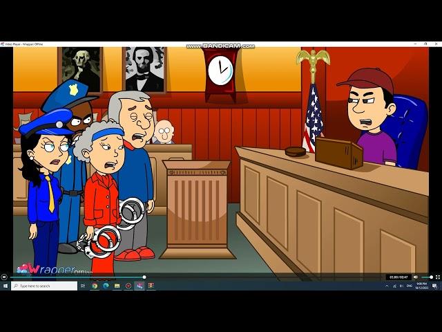 Caillou's grandparents (Harry Strack) gets arrested