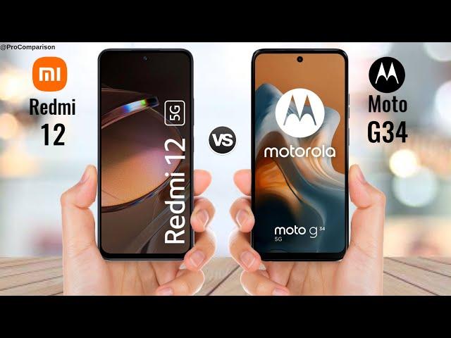 Redmi 12 5g vs Moto G34 5g || Price || Specs Comparison