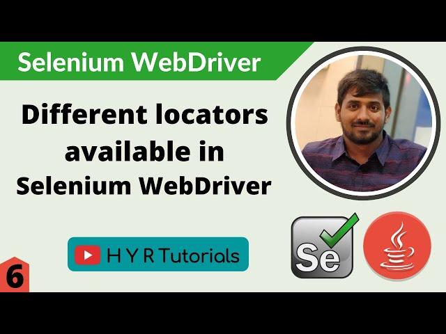 Different Locators available in Selenium WebDriver | Element Selection Strategies |