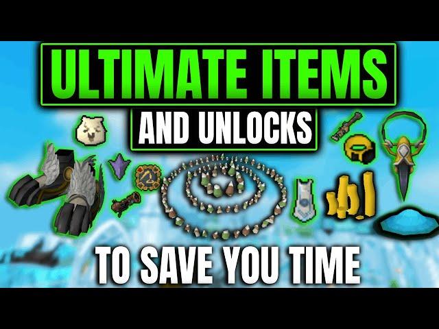 Ultimate Items + Unlocks To Save You Days in Runescape - RS3 Guide