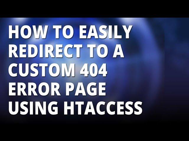 How to redirect to a custom 404 page with htaccess 