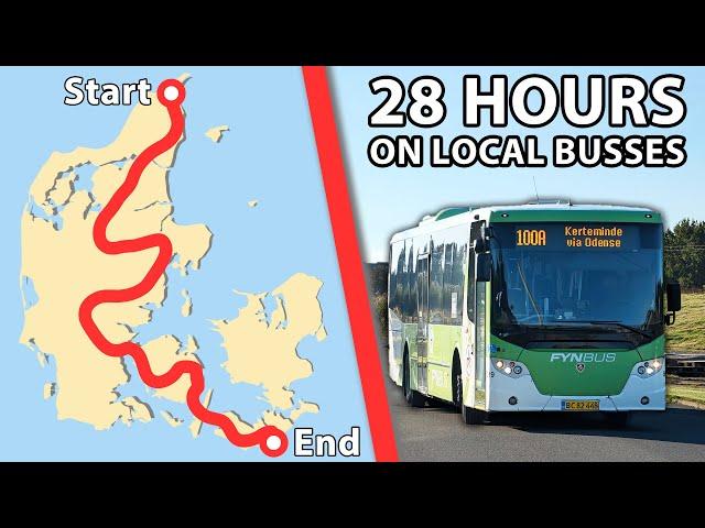 I Crossed Denmark North to South ONLY Using Local Buses