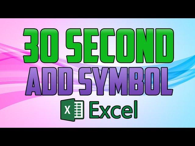 Excel 2016 : How to Add Symbols and Special Characters