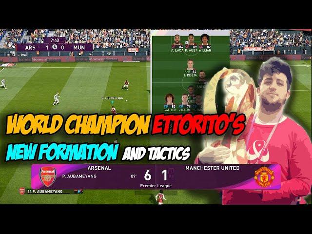 World champion Ettorito's new formation and tactics - PES 2021