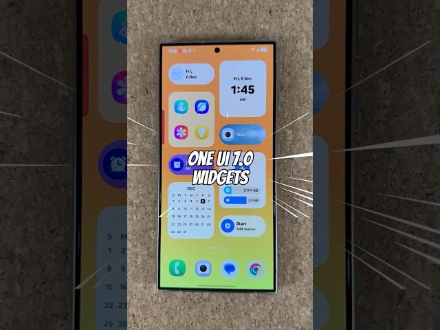 Samsung One Ui 7 - New Widgets in Light & Dark Mode! #oneui7