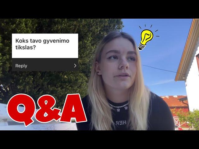 Q&A apie mane ir mano gyvenimaINSTAGRAM