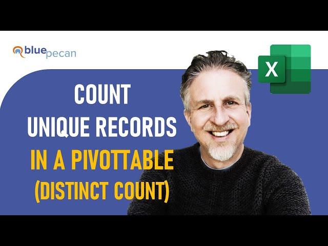 Excel PivotTable: Count Unique Records | Distinct Count in Excel PivotTable