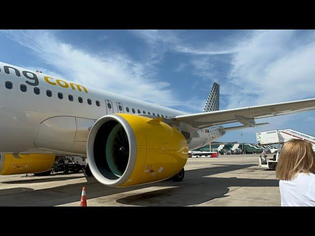 TRIP REPORT | Perfect flight in the A320Neo! | Vueling A320Neo | Lanzarote to Barcelona