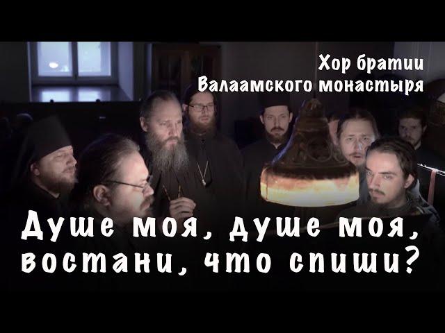 ДУШЕ МОЯ, ДУШЕ МОЯ, ВОСТАНИ, ЧТО СПИШИ? | ХОР БРАТИИ ВАЛААМСКОГО МОНАСТЫРЯ