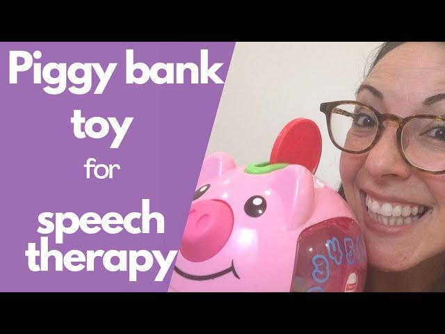 Speech therapy toy to increase prelinguistic skills:  joint attention, imitation, & language.