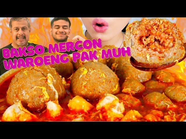 ASMR BAKSO MERCON JUMBO WAROENG PAK MUH BY FADIL JAIDI + RESEP KUAH️ | ASMR INDONESIA