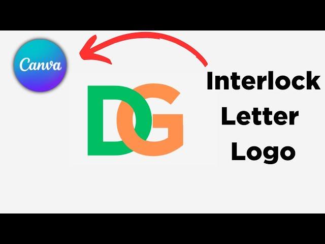 How to Create an Interlock Letter Logo in Canva | Step-by-Step Tutorial