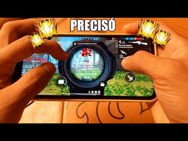 ASI JUEGO FREE FIRE EN CELULAR AL PRECISÓ EN MIRA (épico)