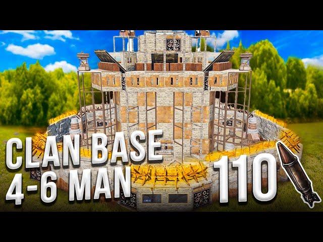 КЛАНОВЫЙ ДОМ ДЛЯ 4-6 НА МУЛЬТИШКАФАХ CLAN BASE DESIGN MULTI-TC БУНКЕР НЕЛУТАЕМЫЕ ЛУТОВЫЕ В РАСТ RUST