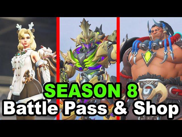 NEW Battle Pass & Shop Items In Season 8 of Overwatch 2