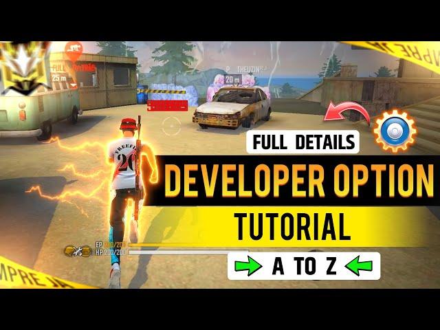 Developer Option Full Setting Tutorial / Lag Fix , Ping Fix , High FPS Free Fire max 