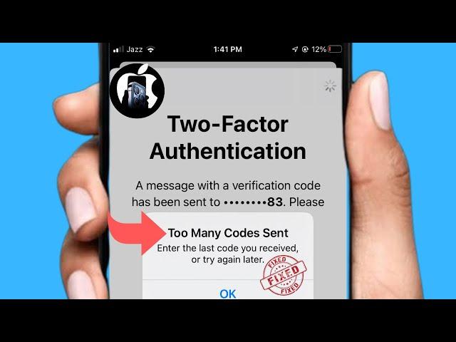 How To Fix : Too many codes sent enter the last code you received or try again later (2024)