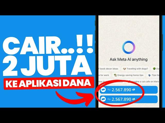 CARA MENGHASILKAN UANG DARI META AI WHATSAPP, CARI UANG DI INTERNET, CARA DAPAT UANG DARI INTERNET