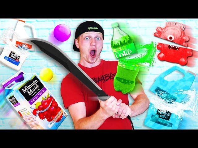 REAL LIFE FRUIT NINJA WITH SATISFYING THINGS!