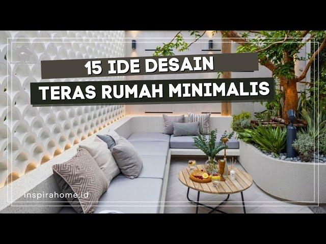 15 IDE DESAIN TERAS RUMAH MINIMALIS