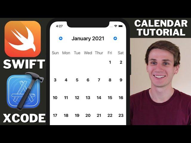 Calendar App Example Swift Xcode Tutorial