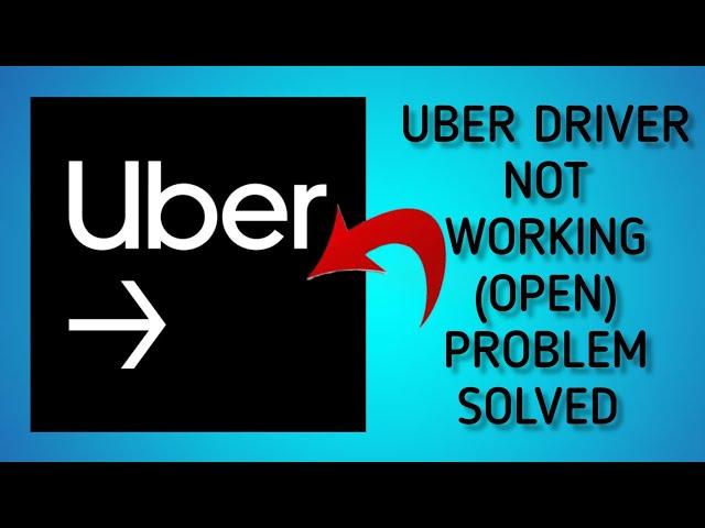 How To Solve Uber Driver App Not Working/Not Open Problem|| Rsha26 Solutions