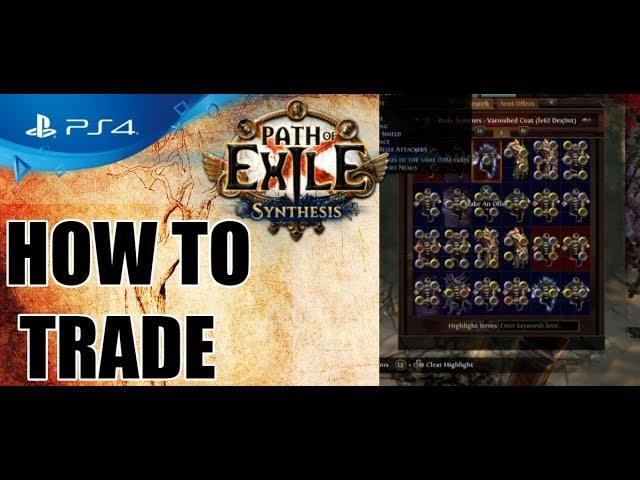 Path of Exile PS4 - How to TRADE (Beginner guide)