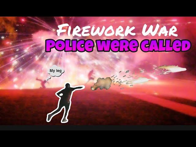 Biggest Firework War! somebody Almost died  *MUST WATCH*