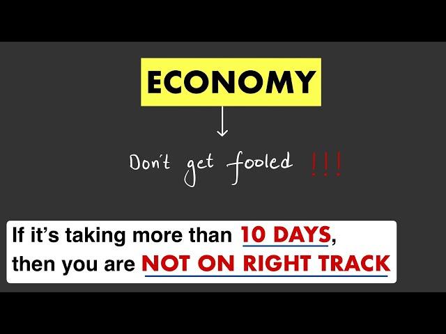 I COMPLETED IAS ECONOMY IN 10 DAYS **COMFORTABLY** | PLAIN AND SIMPLE APPROACH TO ECONOMY