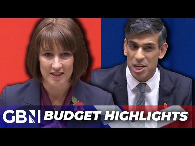 WATCH: Highlights from Rachel Reeves' Budget as Sunak launches SCATHING attack on ‘CYNICAL’ taxes