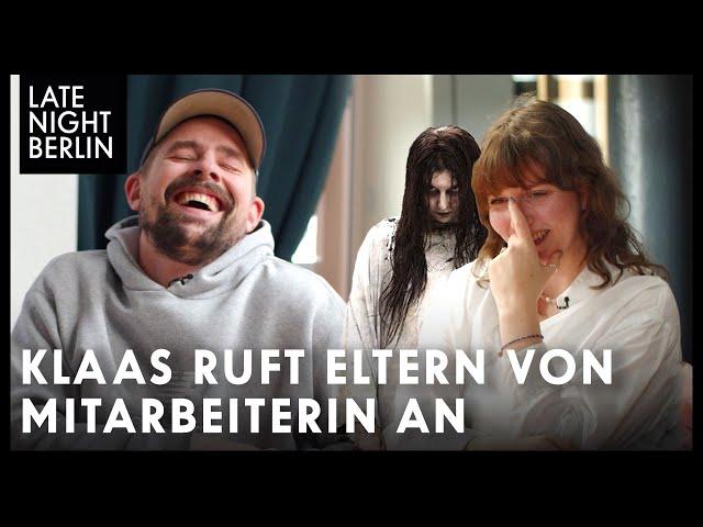 Klaas erfährt peinliche Details aus Kindheit von Kult-Geist Maria | Late Night Berlin