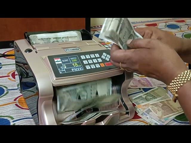 Fake note detector & Money counting machine Telugu / Andhra Pradesh & Telangana (Ph. no. 9346834411)