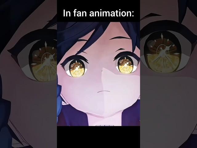 In game vs Fan Animation #genshinimpact