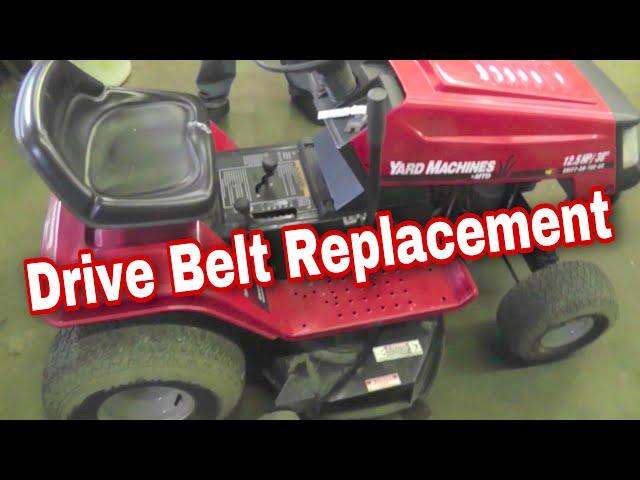 How To Replace The Drive Belt On An MTD Variable Speed Riding Mower with Taryl