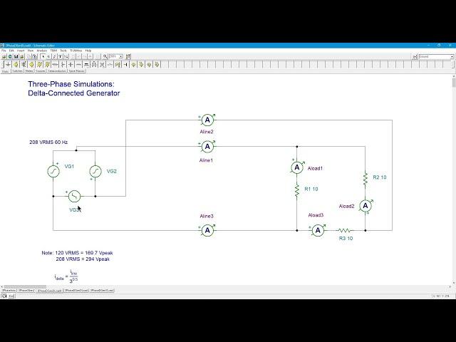 AC Electrical Circuit Analysis: How to Simulate Three-Phase Systems, Part 2