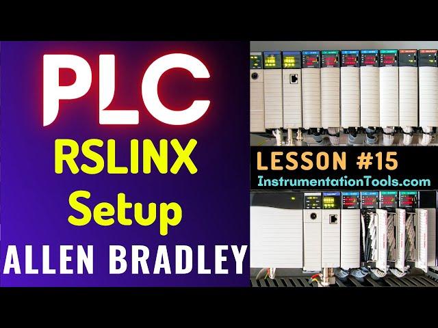 PLC Training 15 - RSLinx Setup and working with PLC Emulator / Simulator