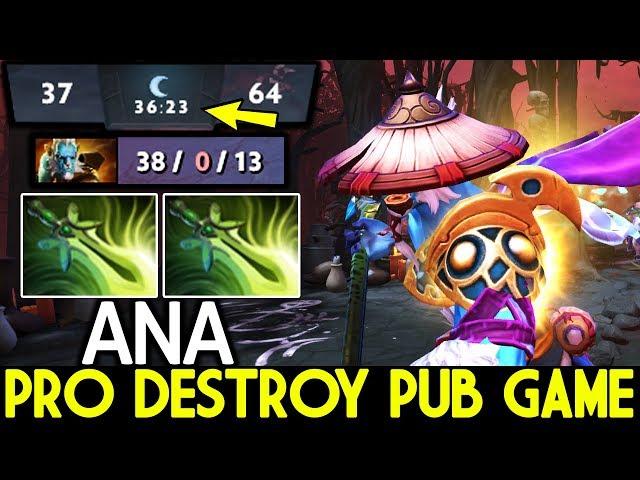 ANA [Phantom Lancer] The Real A-God 38 Kills Destroy Pub Game 7.24 Dota 2