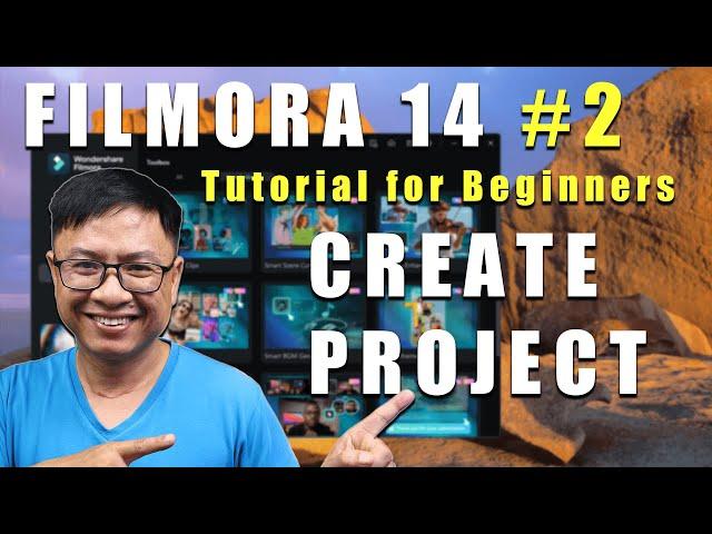 Filmora 14 Tutorial For Beginners: Part 2 - Create and save Your Project