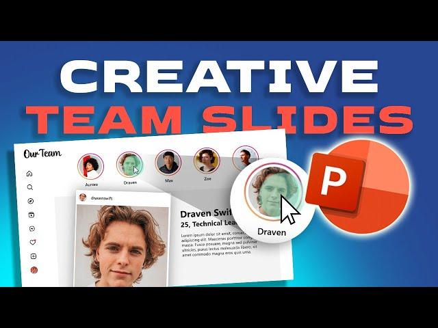 Instagram-Inspired TEAM SLIDES in PowerPoint  How to make them.