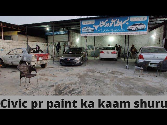 Honda civic complete body kit & bumper repaint | KALACARIAN | Episode 8 Part-1 #project #civic