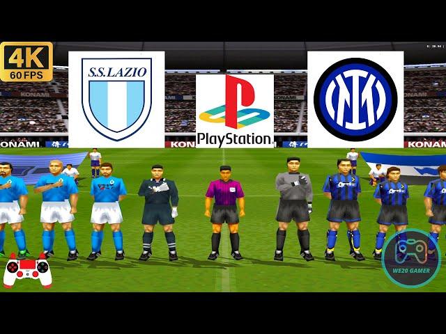 Winning Eleven 2002 Gameplay - Lazio vs Inter Milan - Duckstation PS1 on PC - Full Game [4K60]