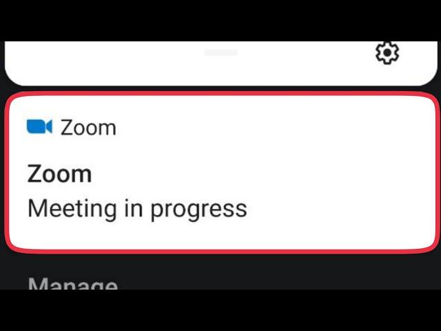 Zoom Cloud Meetings App Fix Meeting in progress problem solve