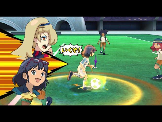 Inazuma Eleven Go Strikers 2013 - Diamond Dust Girls vs Little Giants Girls 2.0 Wii 1080p (Dolphin)